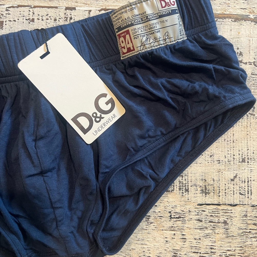 D&G Men's Dark Blue Briefs